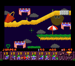 Lemmings 2 - The Tribes (Europe) In game screenshot
